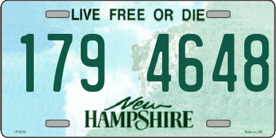 NH license plate 1794648