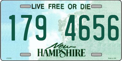 NH license plate 1794656