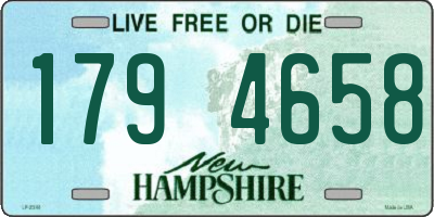 NH license plate 1794658