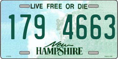 NH license plate 1794663