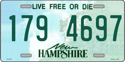 NH license plate 1794697