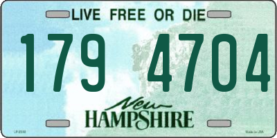 NH license plate 1794704