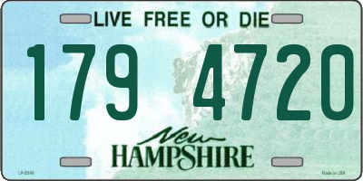 NH license plate 1794720