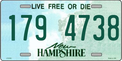 NH license plate 1794738