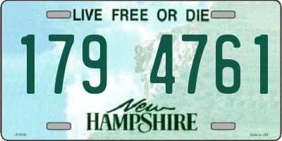 NH license plate 1794761