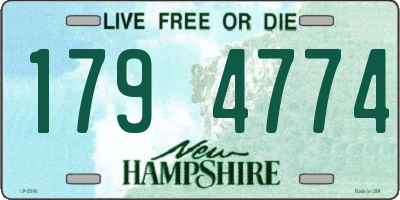 NH license plate 1794774