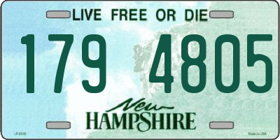 NH license plate 1794805