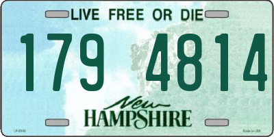 NH license plate 1794814