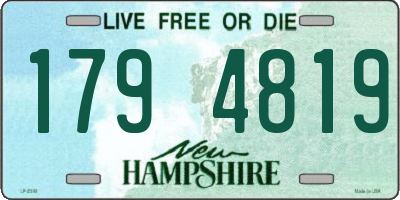 NH license plate 1794819