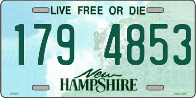 NH license plate 1794853