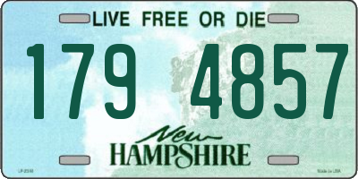 NH license plate 1794857