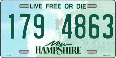 NH license plate 1794863