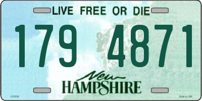 NH license plate 1794871