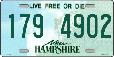 NH license plate 1794902