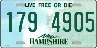 NH license plate 1794905