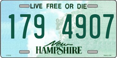 NH license plate 1794907