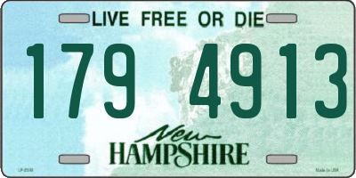 NH license plate 1794913