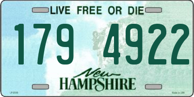 NH license plate 1794922
