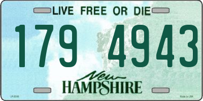 NH license plate 1794943