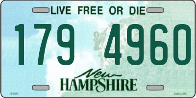 NH license plate 1794960