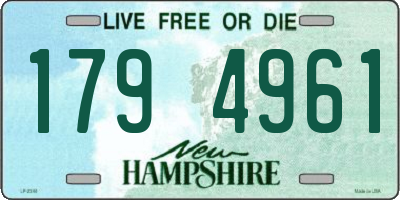 NH license plate 1794961