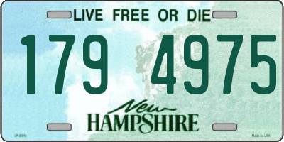 NH license plate 1794975