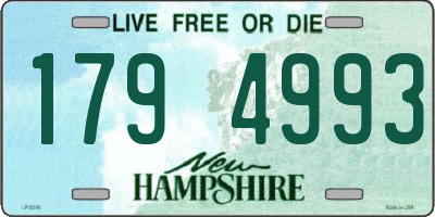 NH license plate 1794993