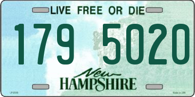 NH license plate 1795020