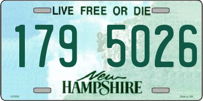 NH license plate 1795026