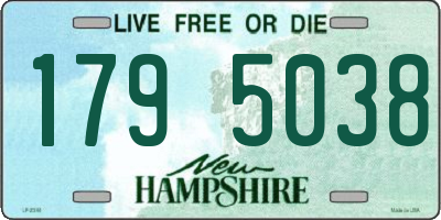 NH license plate 1795038