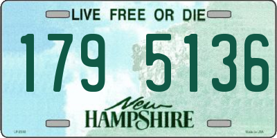 NH license plate 1795136