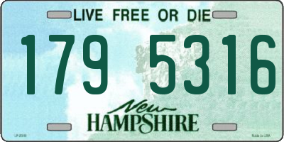 NH license plate 1795316