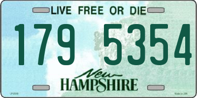 NH license plate 1795354