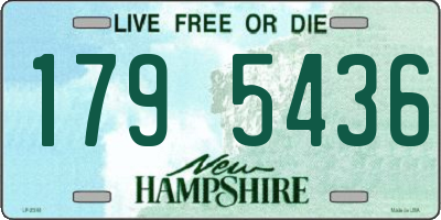 NH license plate 1795436