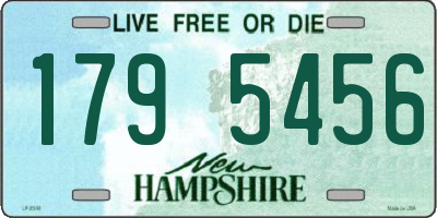 NH license plate 1795456