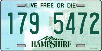 NH license plate 1795472