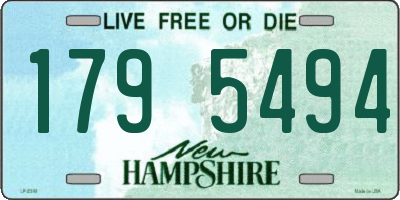 NH license plate 1795494