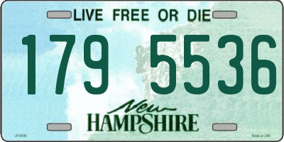 NH license plate 1795536