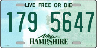 NH license plate 1795647