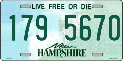 NH license plate 1795670