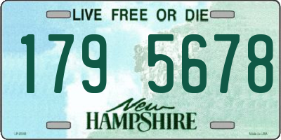 NH license plate 1795678