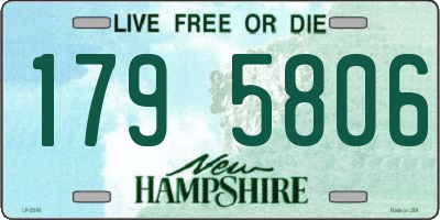 NH license plate 1795806