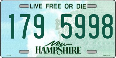 NH license plate 1795998