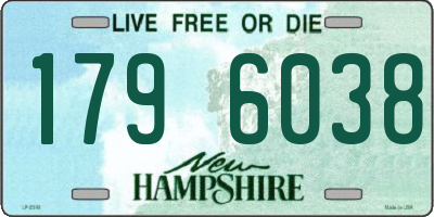 NH license plate 1796038