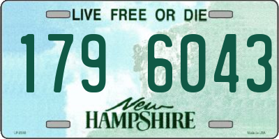 NH license plate 1796043