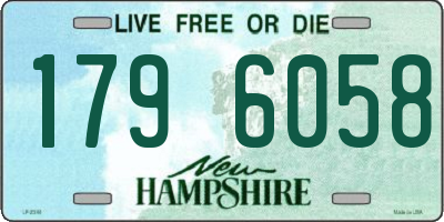 NH license plate 1796058