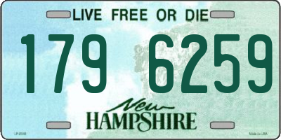NH license plate 1796259