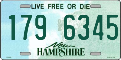 NH license plate 1796345