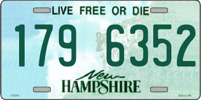 NH license plate 1796352