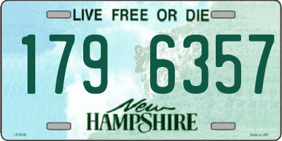 NH license plate 1796357